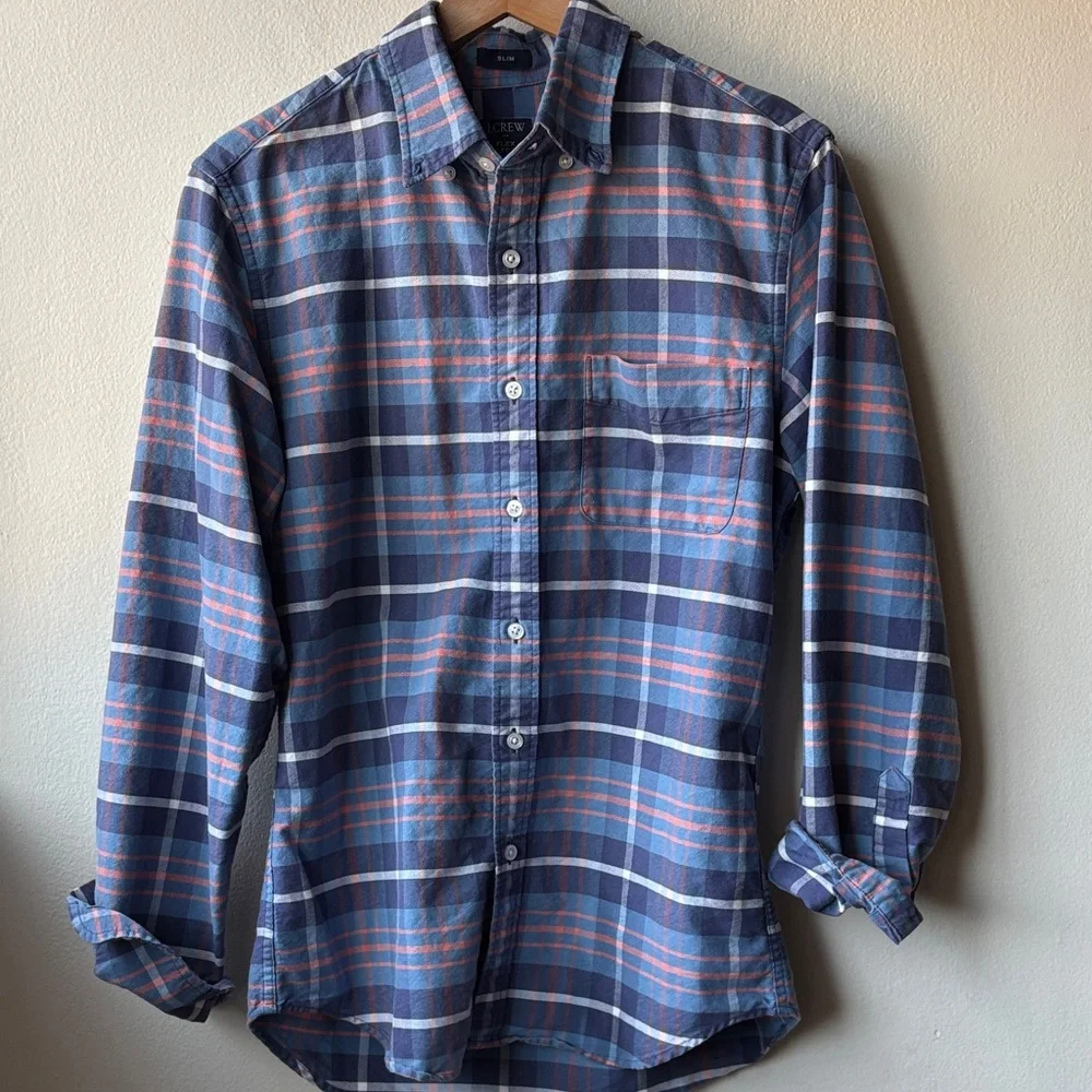 J. Crew Men’s Slim Flex Oxford Button Down Shirt Size Small